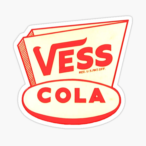VESS COLA — 1940S LOGO Sticker