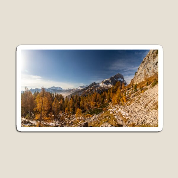 Item preview, Trekking day in a snowy autumn in the Dolomiti Friulane, Friuli-Venezia Giulia designed and sold by zakaz86.