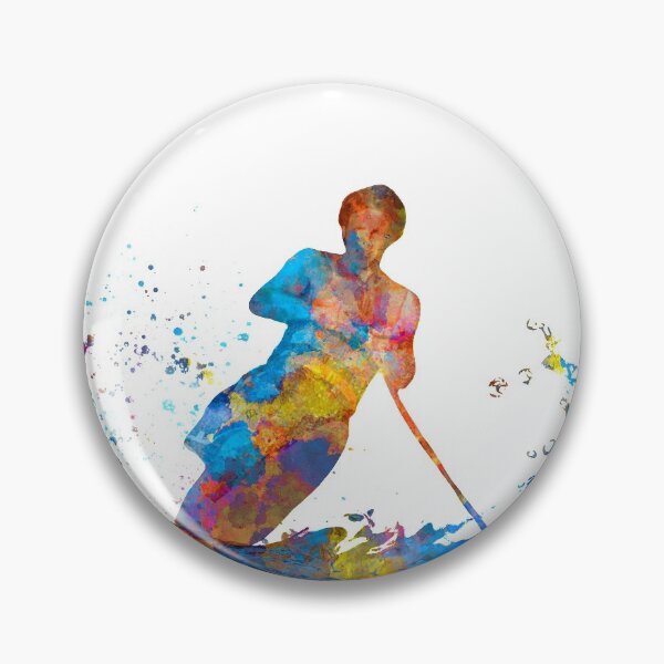 Item preview, water ski in watercolor designed and sold by paulrommer.