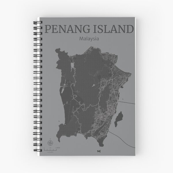 Item preview, Penang Island City Map Art Deco designed and sold by localprideart.