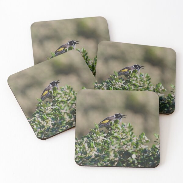 Item preview, Australian honeyeater ontop of a bush designed and sold by hendrikspix.