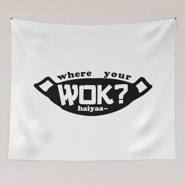 Item preview, Uncle Roger ask you, you cook egg fry rice, Where Your Wok? - light colours designed and sold by artColourized.