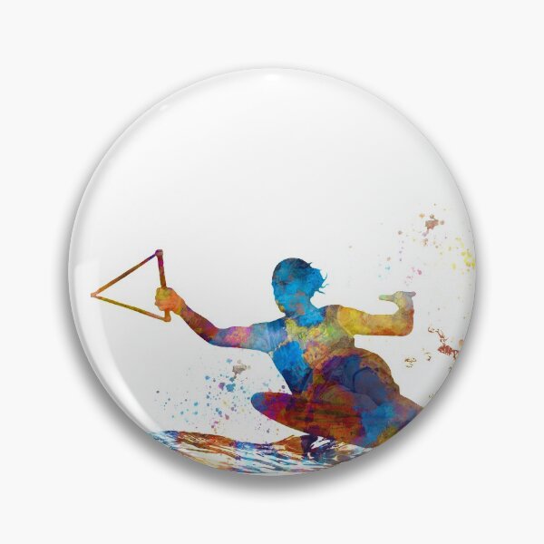 Item preview, water ski in watercolor designed and sold by paulrommer.