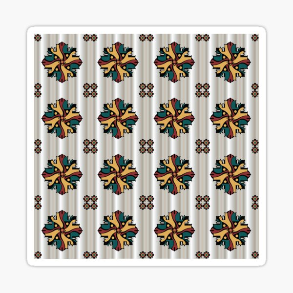 Item preview, colorful decorative illustration pattern designed and sold by ErhanArt.
