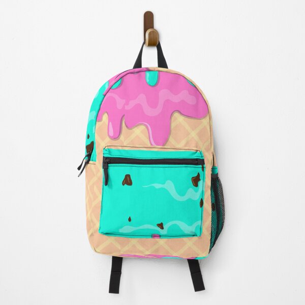 Item preview, Melting Ice Cream in a Cone with mint chocolate and strawberry Ice Cream designed and sold by TrashTante.