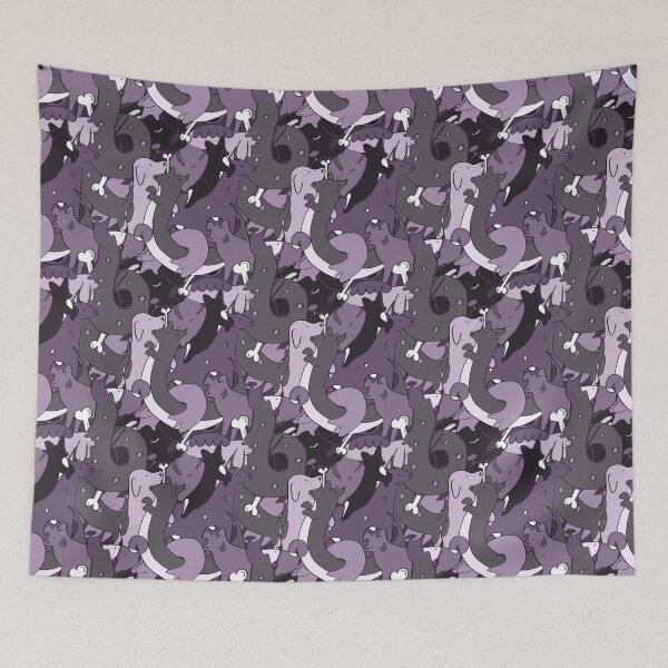 Item preview, Crazy violet dogs pattern designed and sold by gavayka.