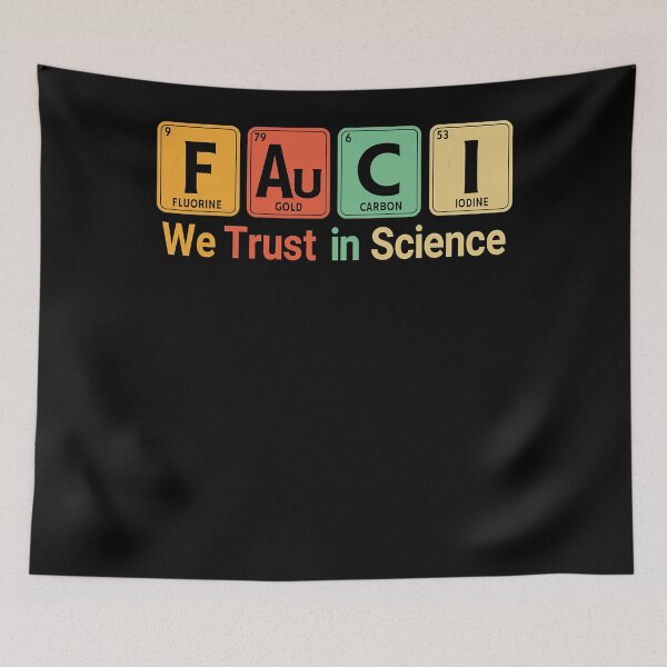 Item preview, Fauci We Trust In Science Not Morons Periodic Table Gift  designed and sold by Hampton51.
