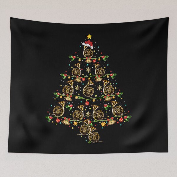 Artikelvorschau, Waldhorn Musikliebhaber Weihnachtsgeschenk Waldhorn Weihnachtsbaum entworfen und verkauft von Hampton51.