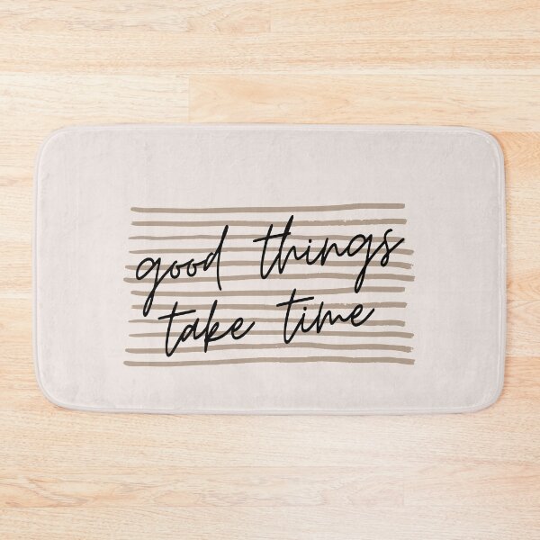 Item preview, Good Things Take Time Simple Minimal Lines Background  Design designed and sold by zedonee.