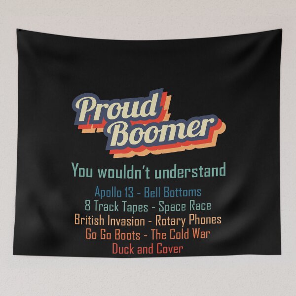 Item preview, Proud Boomer Gift for 60, 65, 70 Year Old Birthday designed and sold by LushCatDesign.