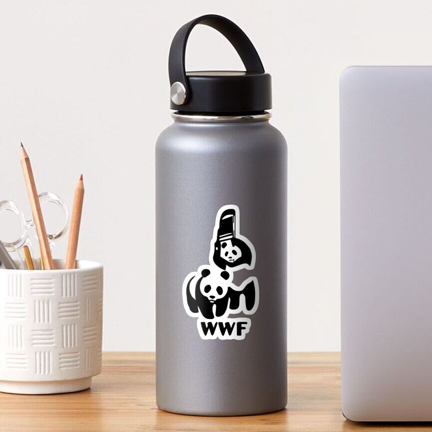Panda Wrestling Sticker