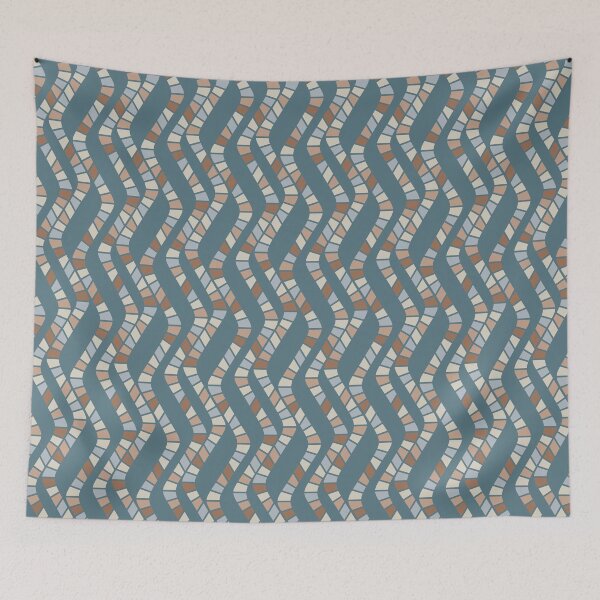 Item preview, Colored wriggling stripes. Abstract pattern designed and sold by lents.