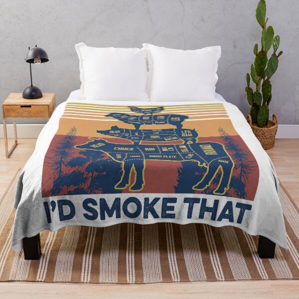 Item preview, I'd smoke that Beef Pork Chicken Butcher Cut Funny Grilling designed and sold by Hampton51.