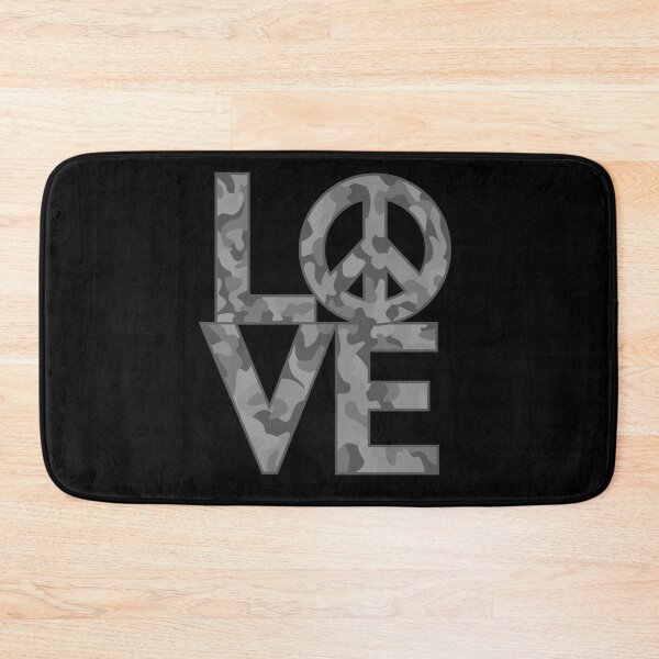 Item preview, Love and Peace in Camo Gray designed and sold by SolitaryDaze.