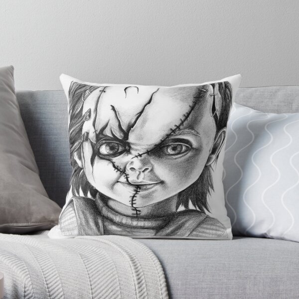 Hi, I'm Chucky, wanna play? Throw Pillow