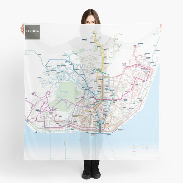 Item preview, Lisbon Metro and Bus Map designed and sold by Jug Cerovic.
