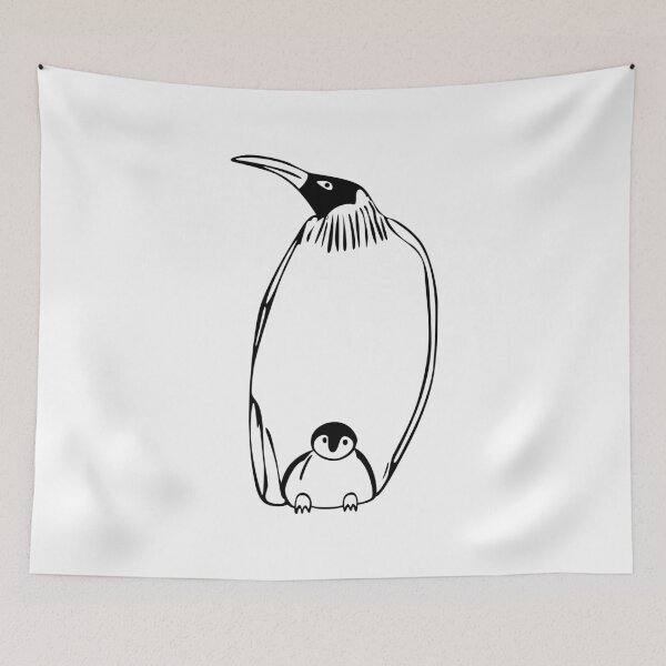 Item preview, Penguin with cub - completely transparent designed and sold by siloto.