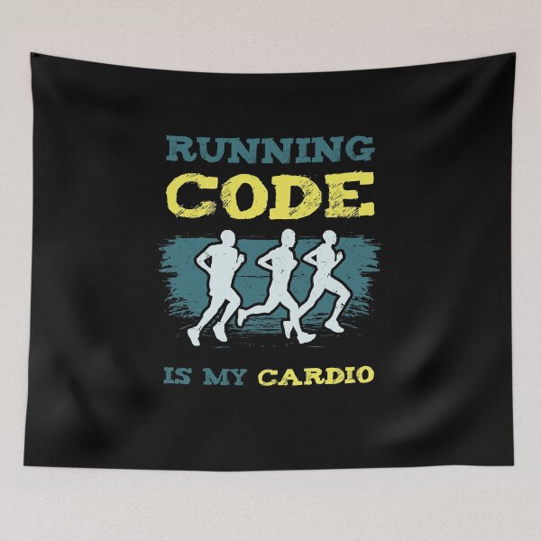 Item preview, Running Code Is My Cardio I Running Tee For Developers and Programmers designed and sold by teweshirt.