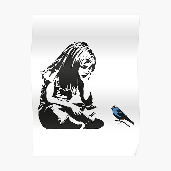 Bird Stencil Posters Redbubble