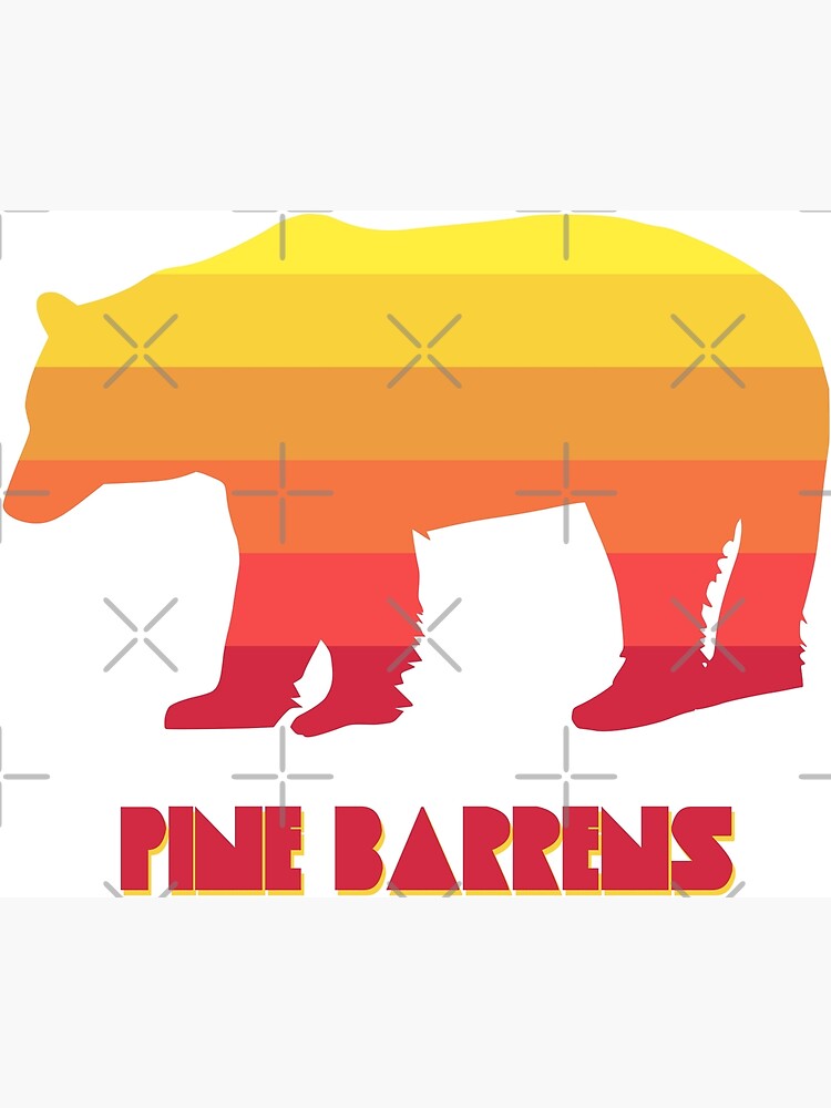 "Pine Barrens Bear" Poster for Sale by esskay Redbubble