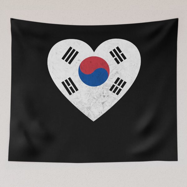 Item preview, Korea flag heart koreaboo south korea korean kpop designed and sold by DerNerd.