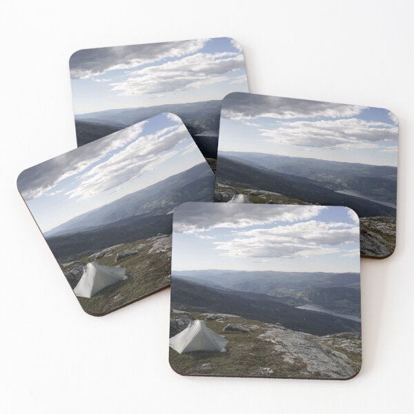 Item preview, A Lone Tent on Top of the Norwegian Mountains designed and sold by AWomanAfoot.
