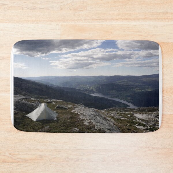 Item preview, A Lone Tent on Top of the Norwegian Mountains designed and sold by AWomanAfoot.