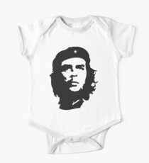 CHE, Che Guevara, Revolution, Marxist, Revolutionary, Cuba, Power to the people! Black on White One Piece - Short Sleeve