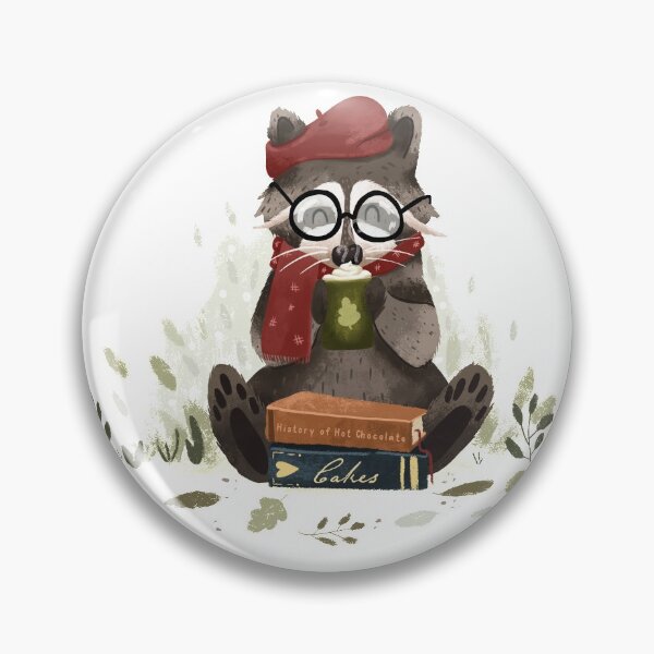 Item preview, Autumn Racoon Hot Chocholate  designed and sold by CoffeeandPixels.