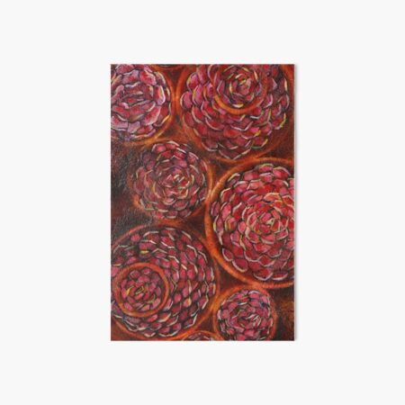 Carnations - Mixed Media Art Board Print