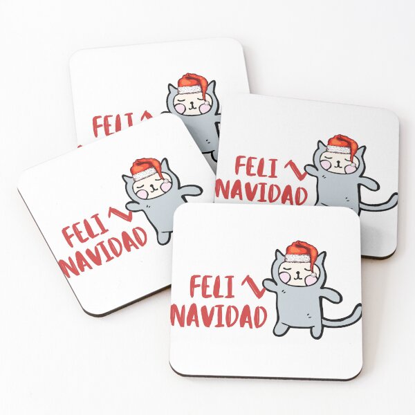 Aperçu de l'œuvre Feliz navidad felin navidad - Noël mignon chat félin Noël créée et vendue par Irelene.