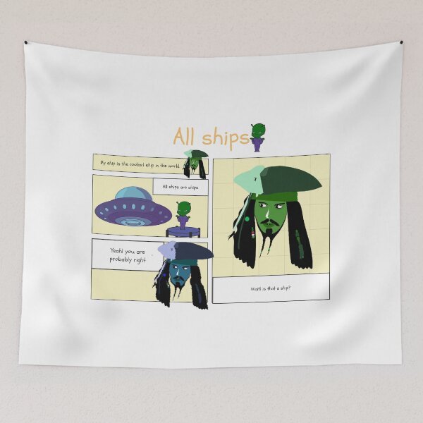 Item preview, Funny pirate comic designed and sold by MegDeRoyale.
