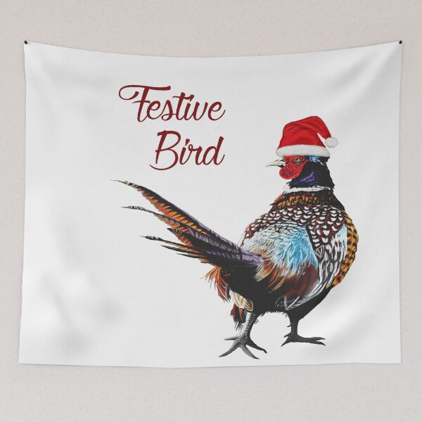 Item preview, Festive bird fun Christmas Pheasant designed and sold by IslesArt.
