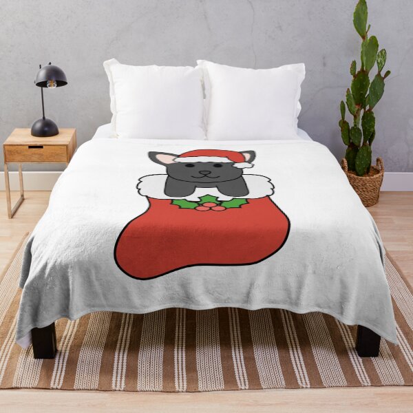 Item preview, Christmas Black Chihuahua Stocking designed and sold by BiscuitSnack.
