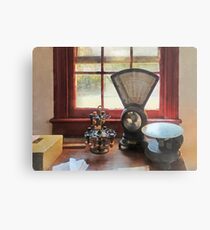 Postal Scale and Rubber Stamps Metal Print