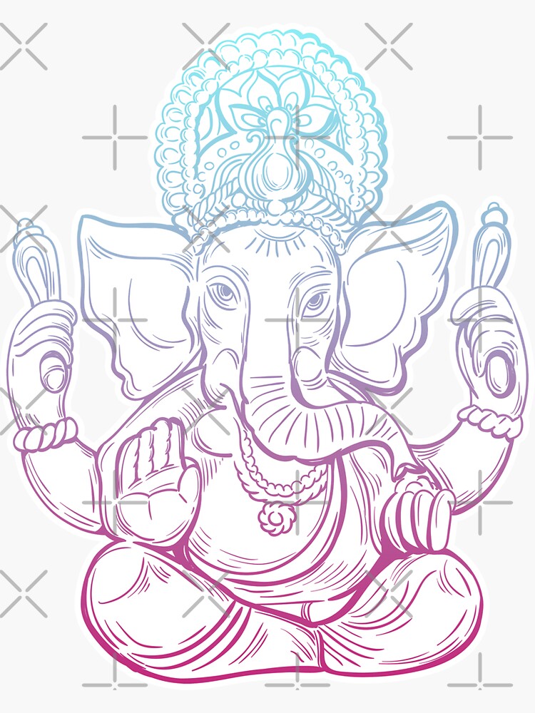Canvas God Image Lord Ganesha Painting Size 30x24