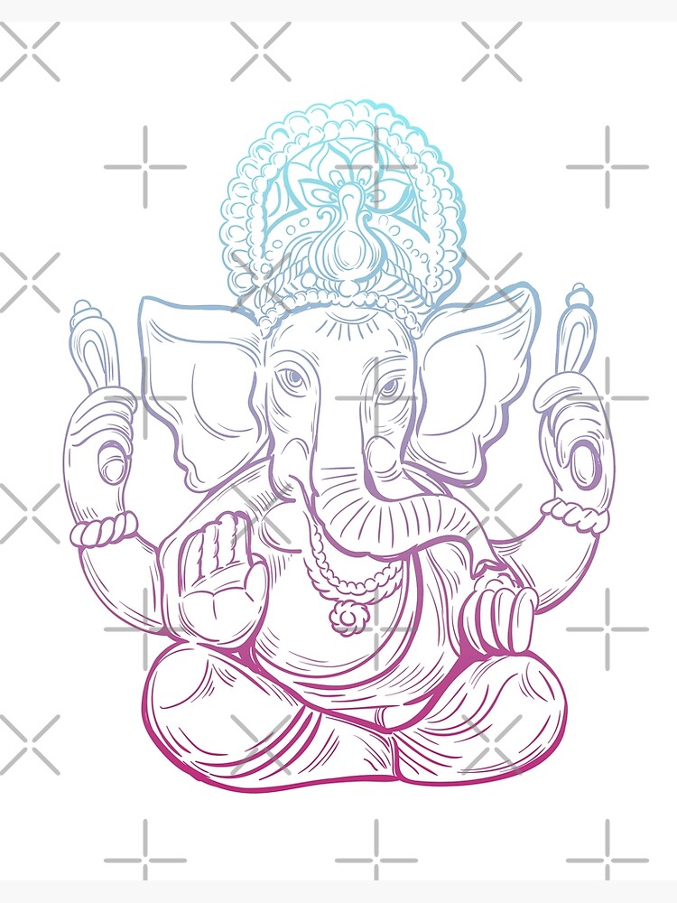 Lord Ganesha Drawing by Shivkumar Menon - Fine Art America