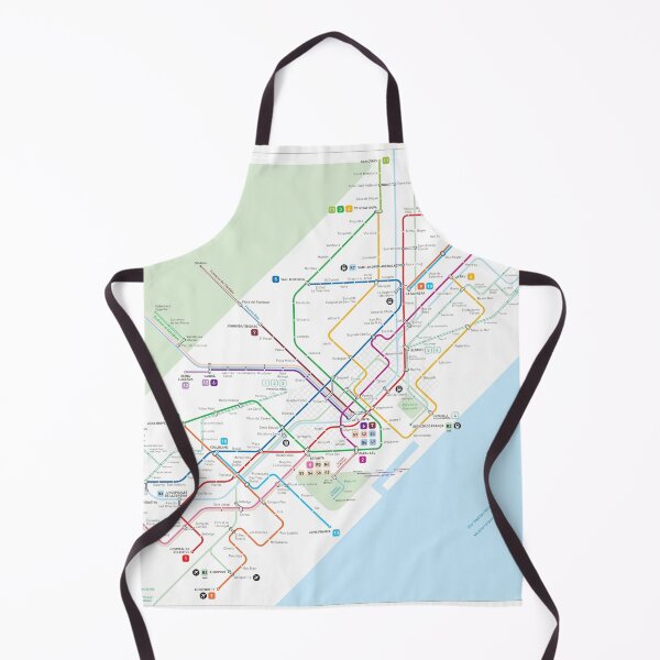 Item preview, Barcelona metro map designed and sold by Jug Cerovic.