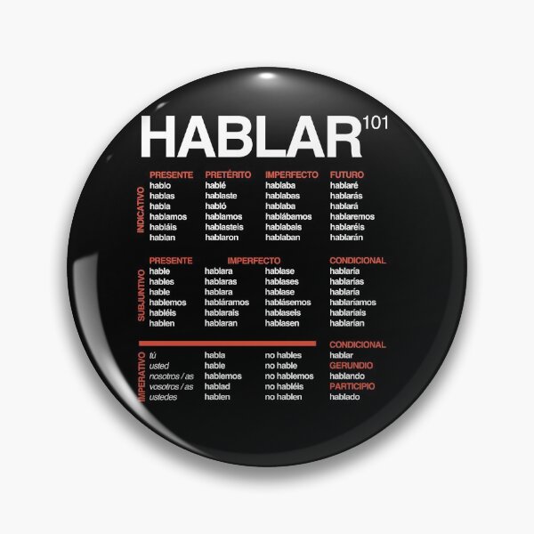 Artikelvorschau, Spanische Sprache 101 - Verbkonjugation - Hablar entworfen und verkauft von isstgeschichte.