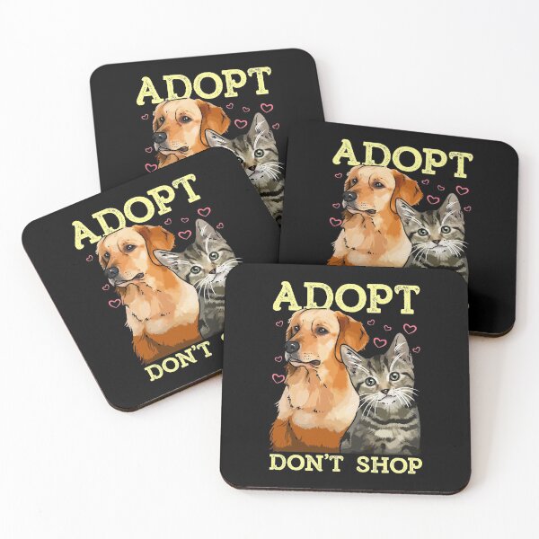 Item preview, Adopt Don't Shop Cute Cat & Dog Rescue Adoption designed and sold by perfectpresents.