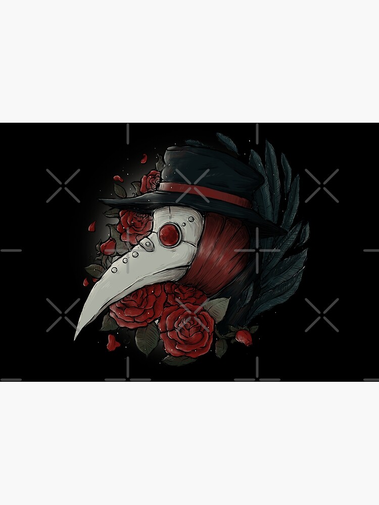 Thumbnail 3 of 3, Jigsaw Puzzle, Plague Doctor Red Roses designed and sold by xMorfina.