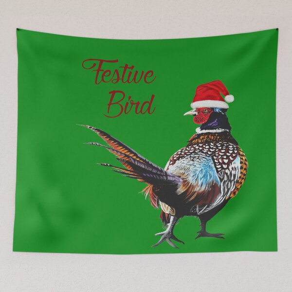 Item preview, Festive bird fun Christmas Pheasant designed and sold by IslesArt.
