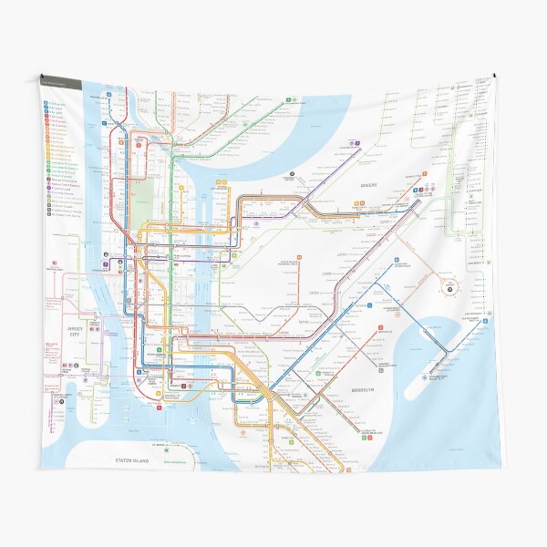 Artikel-Vorschau von New York City U-Bahn-Karte, designt und verkauft von Jug Cerovic.