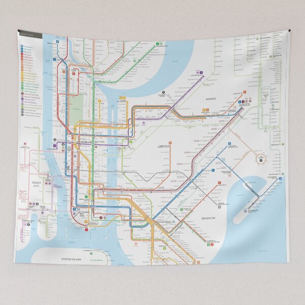Item preview, New York City subway map designed and sold by Jug Cerovic.