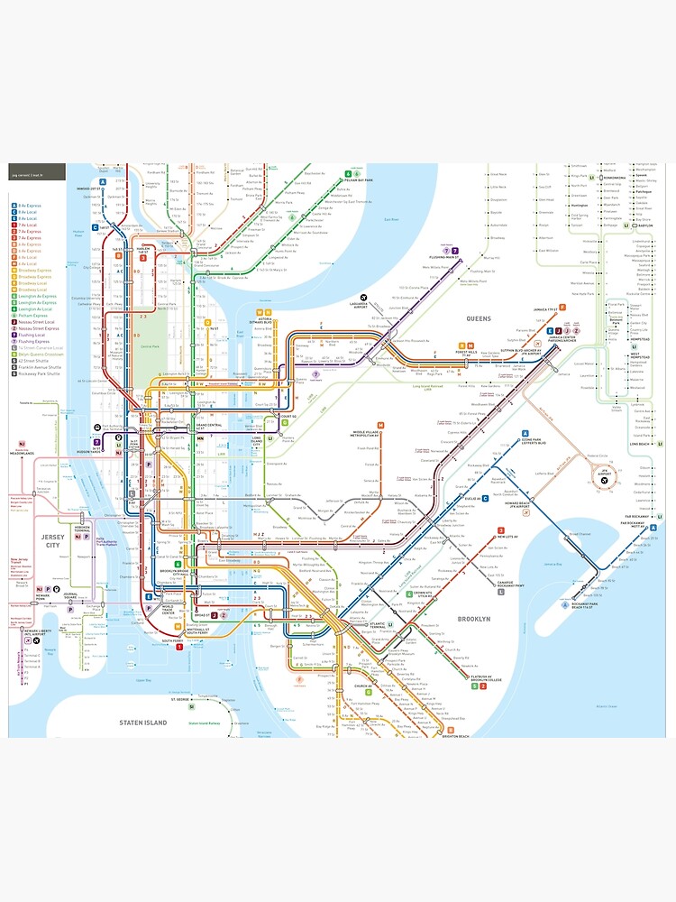 New York City subway map by jugcerovic