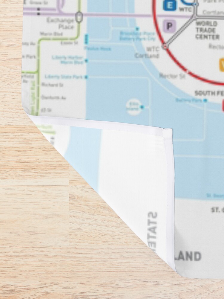 New York City Subway Map Shower Curtain