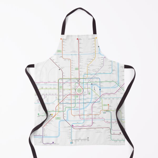 Item preview, Shanghai metro map designed and sold by Jug Cerovic.