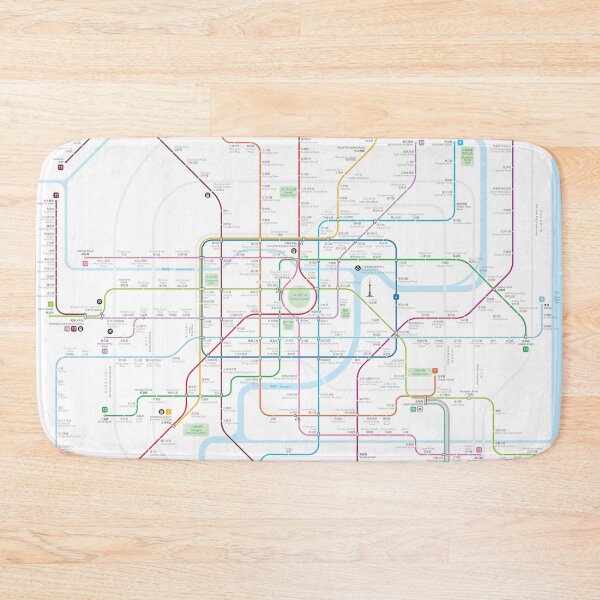Item preview, Shanghai metro map  designed and sold by Jug Cerovic.