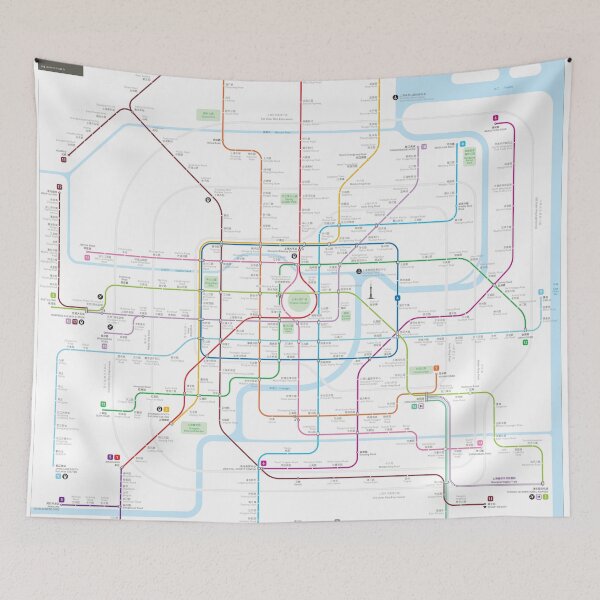 Item preview, Shanghai metro map  designed and sold by Jug Cerovic.