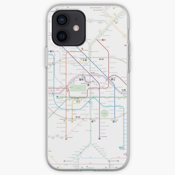 Berlin U-Bahn S-Bahn map iPhone Soft Case